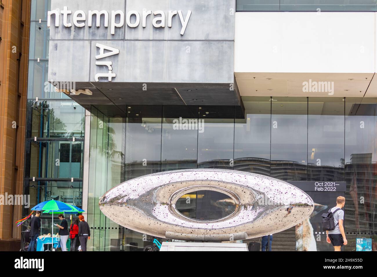 Museum of Contemporary Art in Sydney at west circular quay, Lindy lee sculpture outside,Sydney,Australia Stock Photo