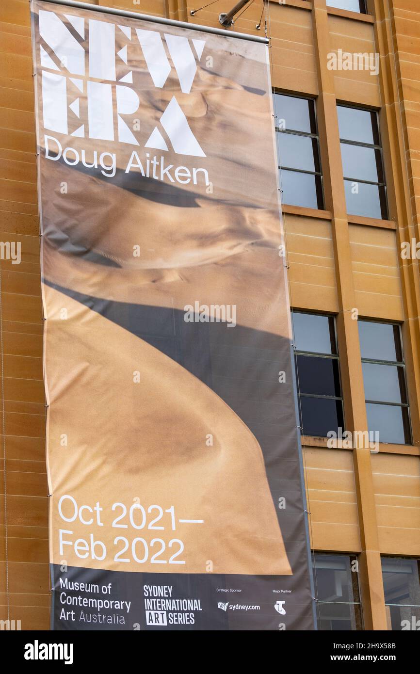 Museum of Contemporary Art in Sydney, Doug Aitken American artist exhibition until February 2022, Sydney,Australia Stock Photo