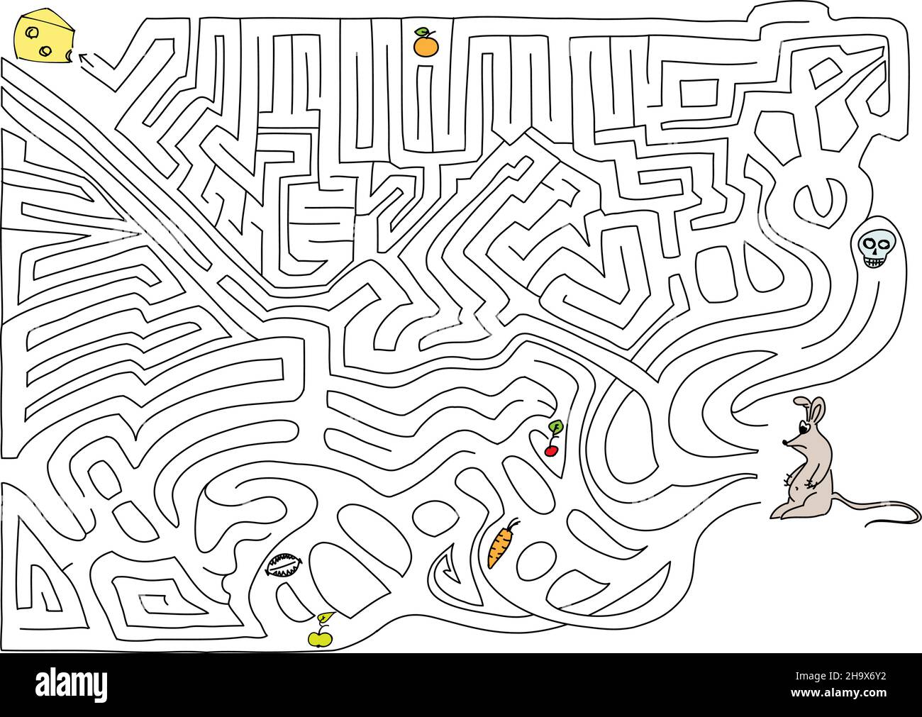 Labyrinth. Vector illustration. Stock Vector