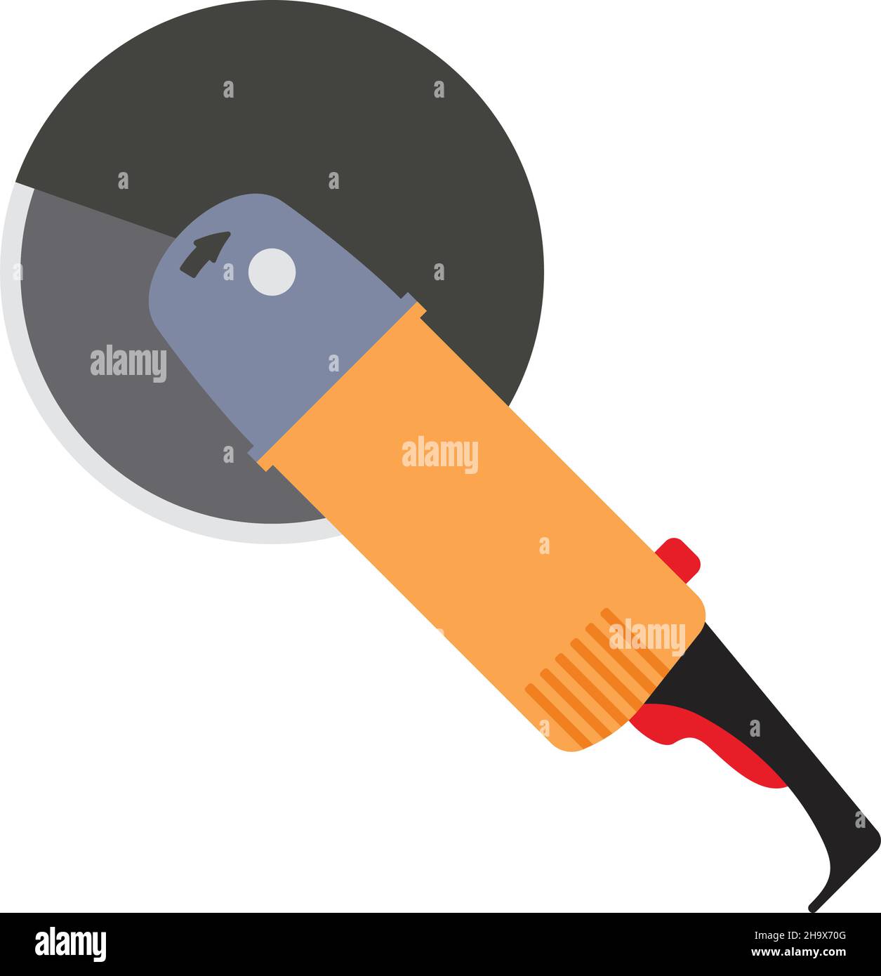 Icon Of Grinder. Flat Color Design. Vector Illustration Stock Vector ...