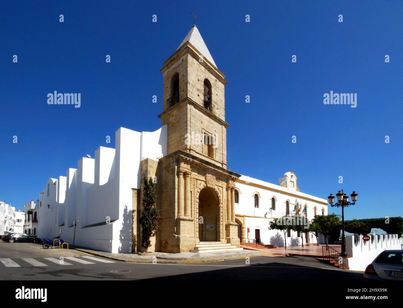 Saint Catherine of Alexandria church, Conil de la Frontera, Costa de la Luz, Cadiz Province, Andalusia, Spain. Stock Photo