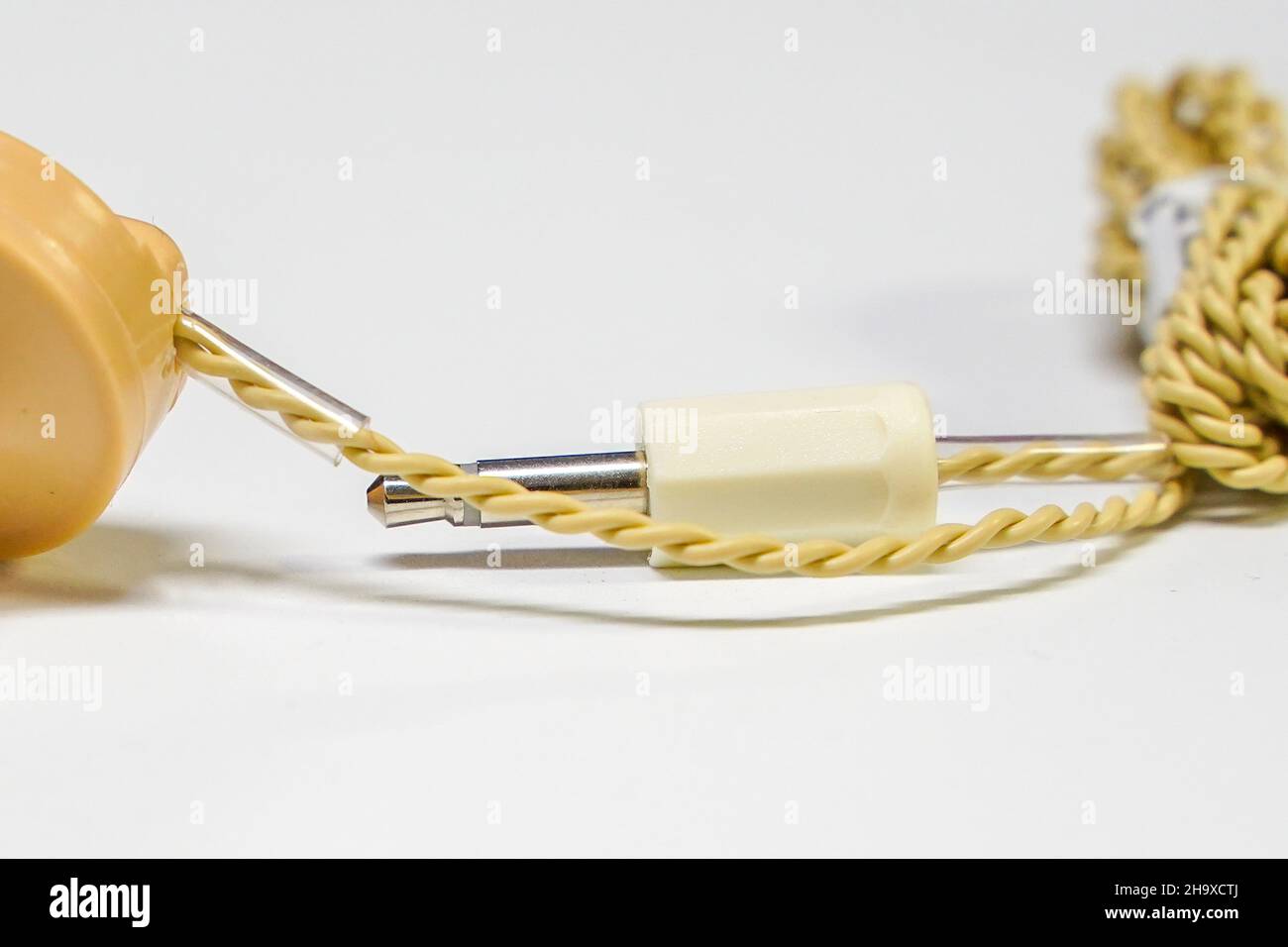 Vintage Crystal Radio Earphone High Resolution Stock Photography and