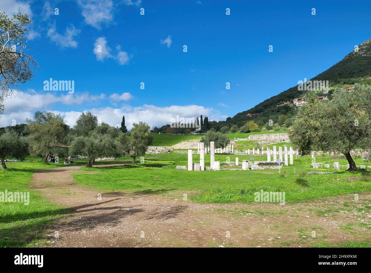 Ancient Greece. Ancient Messene, one of the most important cities of antiquity. Kalamata, Greece