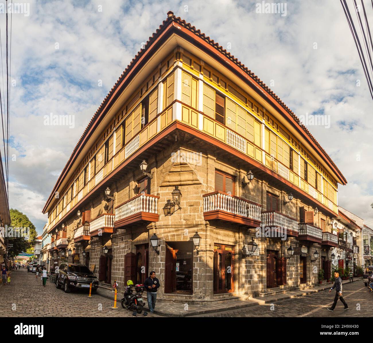 MANILA, PHILIPPINES - JANUARY 27, 2018: Colonial house Casa Manila in Intramuros district of Manila. Stock Photo