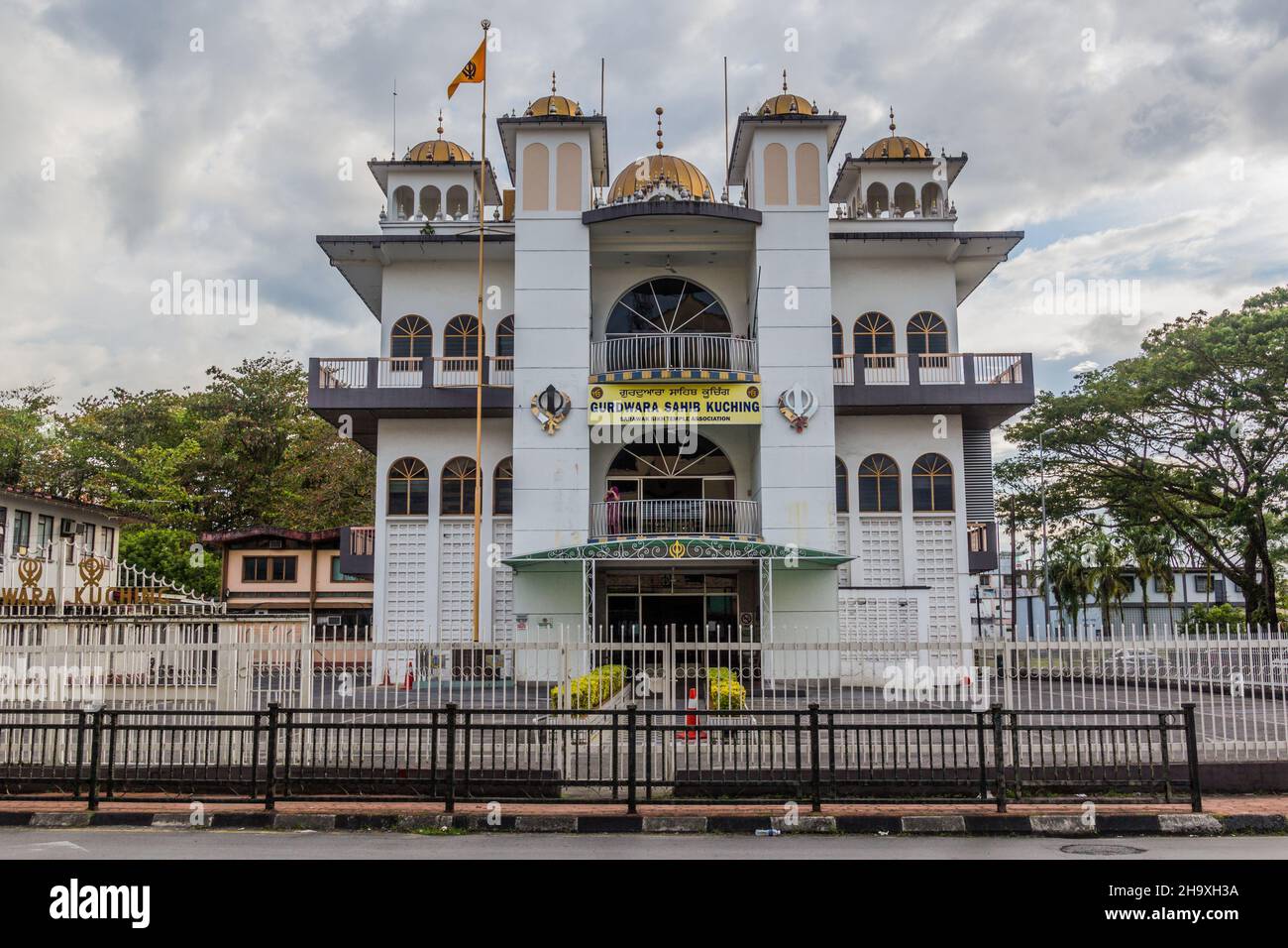 KUCHING, MALAYSIA - MARCH 4, 2018: Gurdwara Sahib in Kuching Malaysia Stock Photo