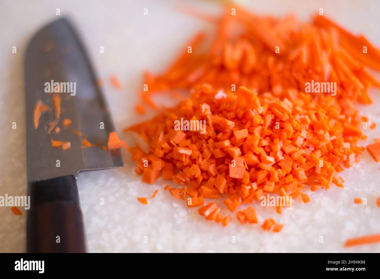 Carrot cutting skill stock photo. Image of cooking, dice - 172807914