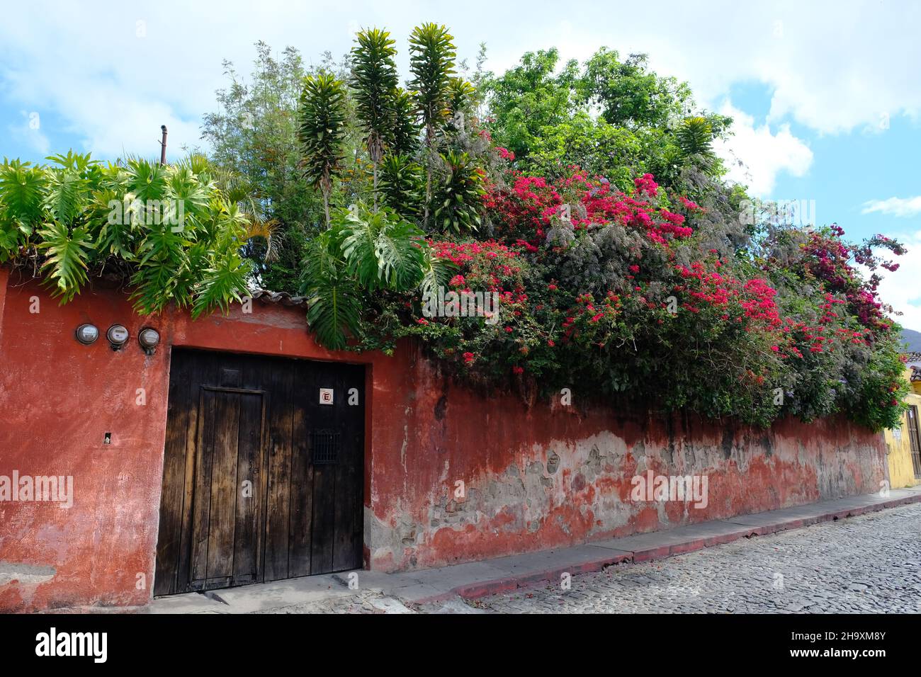 Guatemala Antigua Guatemala Street photo property wall in city center