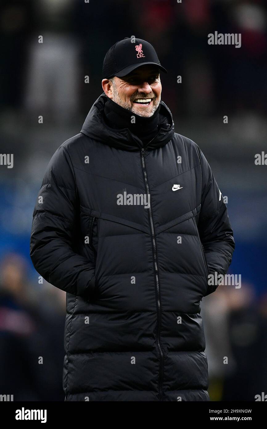 Milan, Italy. 07 December 2021. Jurgen Klopp, head coach of