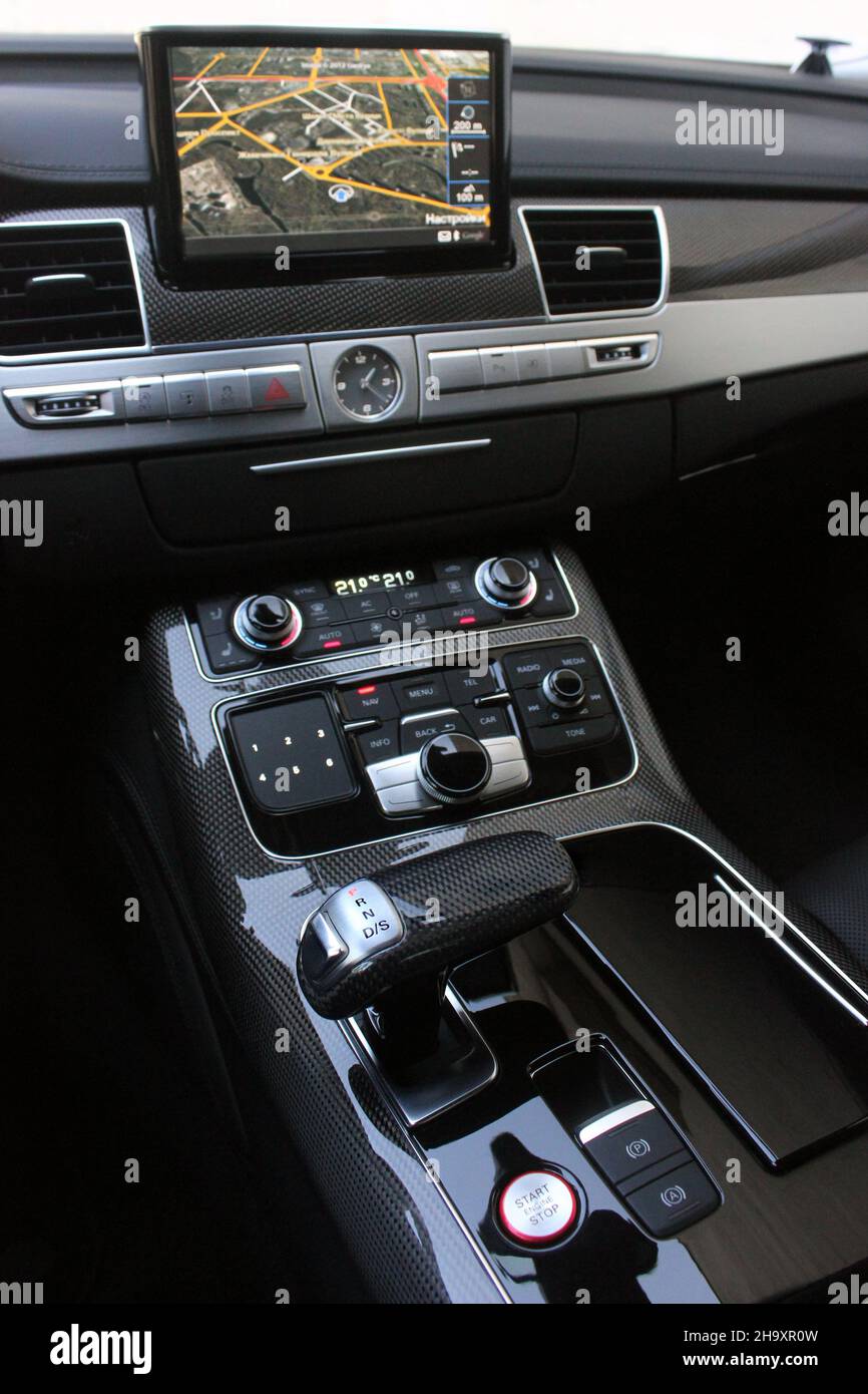 Car interior luxury service. Car interior details Stock Photo - Alamy