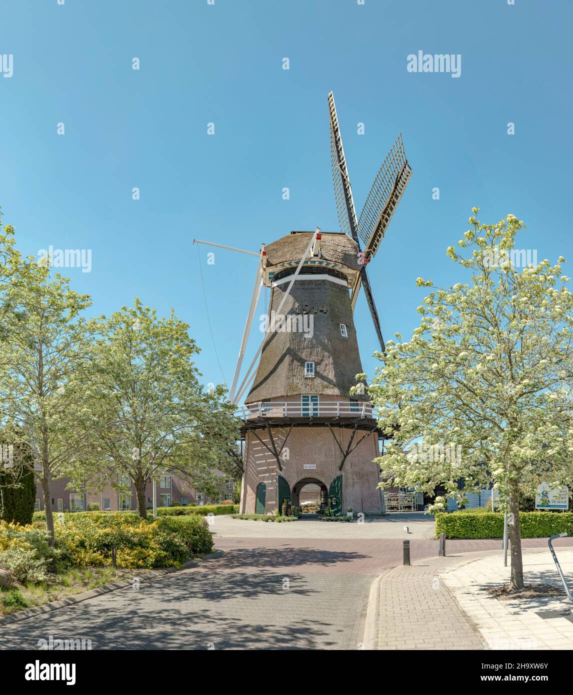 Windmill called De Hoop Stock Photo