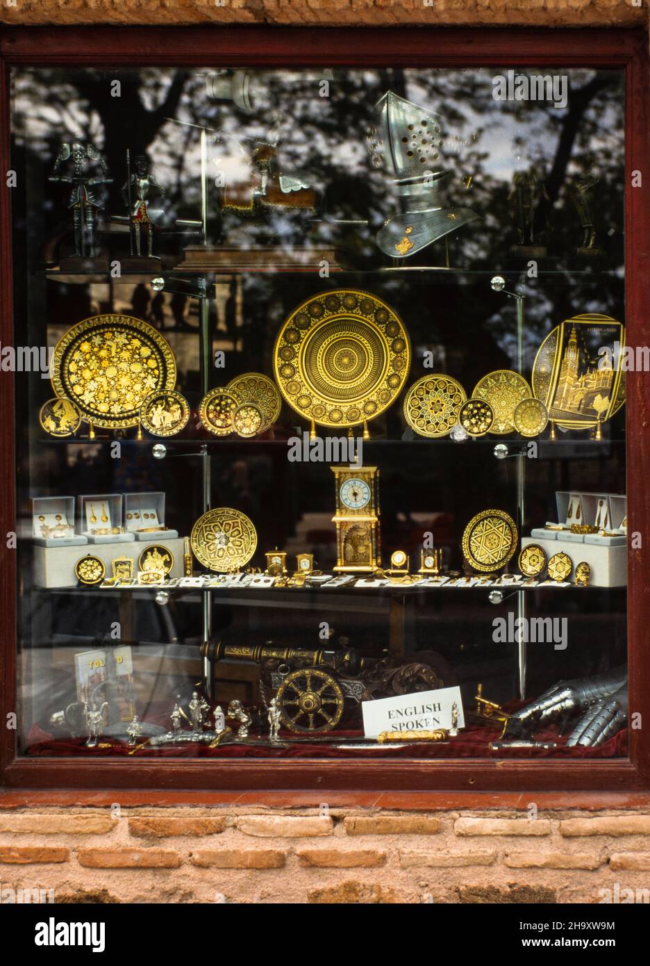 pottery shop window in Toledo Spain Stock Photo Alamy