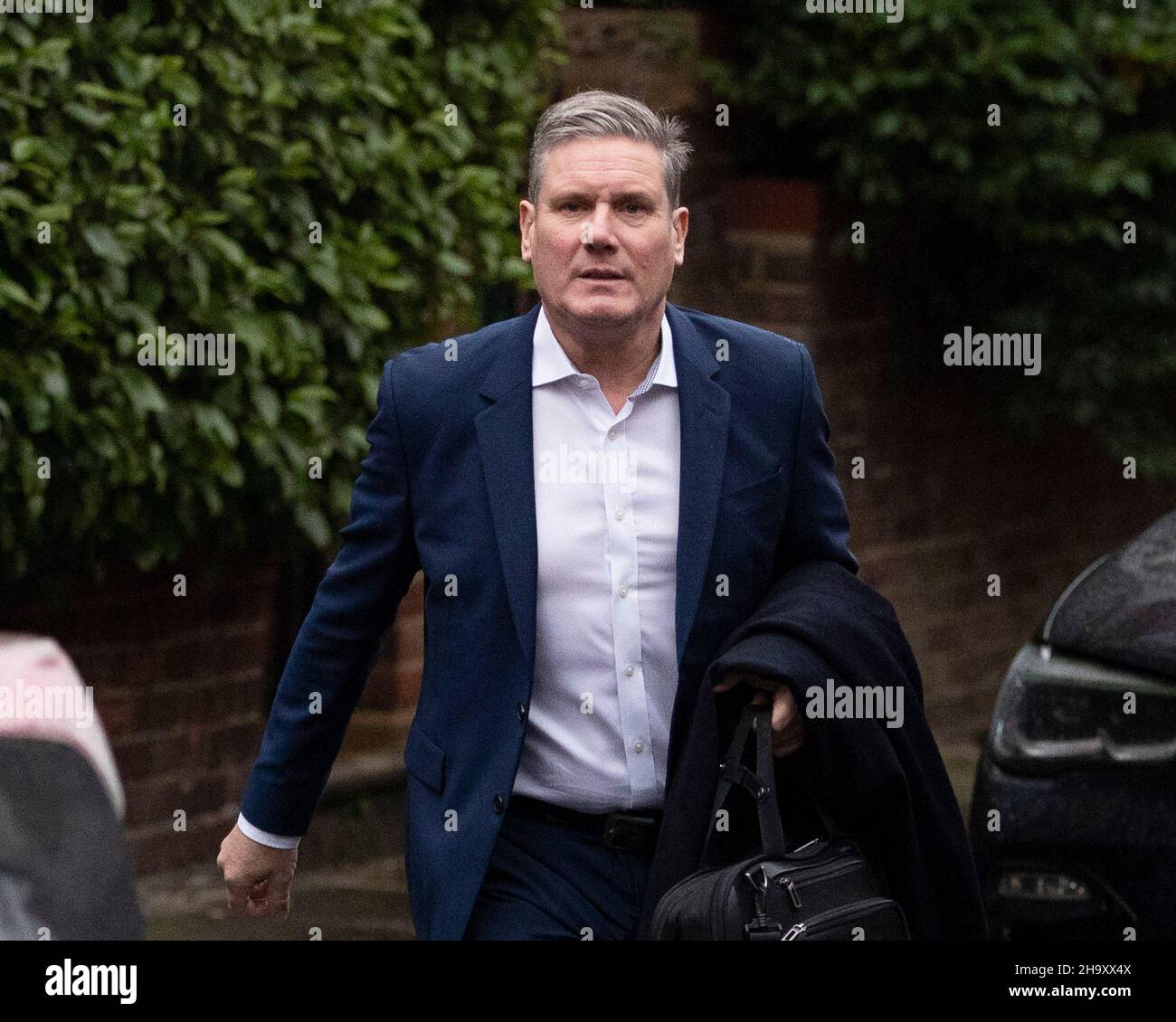 03/12/2021. London, Labour Leader Sir Keir Starmer leaves his North London home this morning. Stock Photo