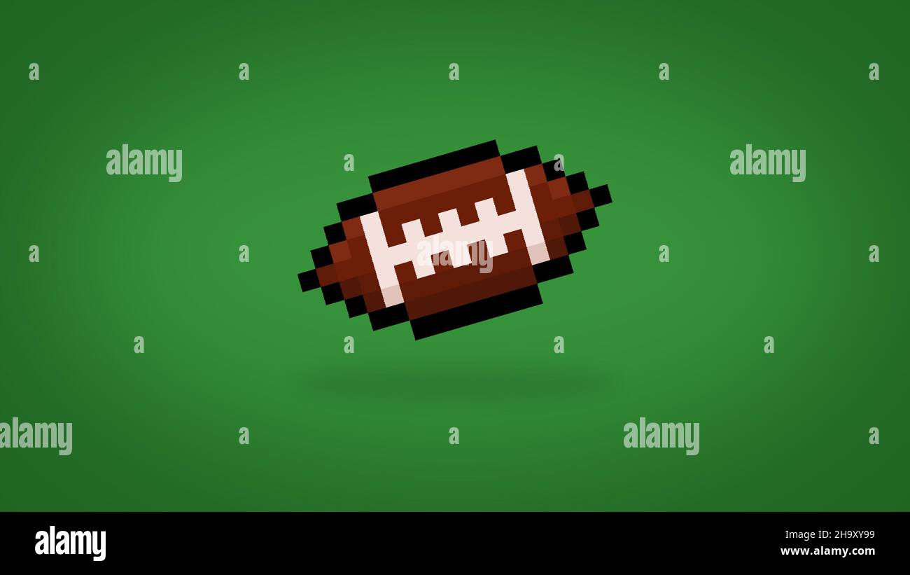 Pixel 8 bit American Football background - high res 4k wallpaper Stock ...