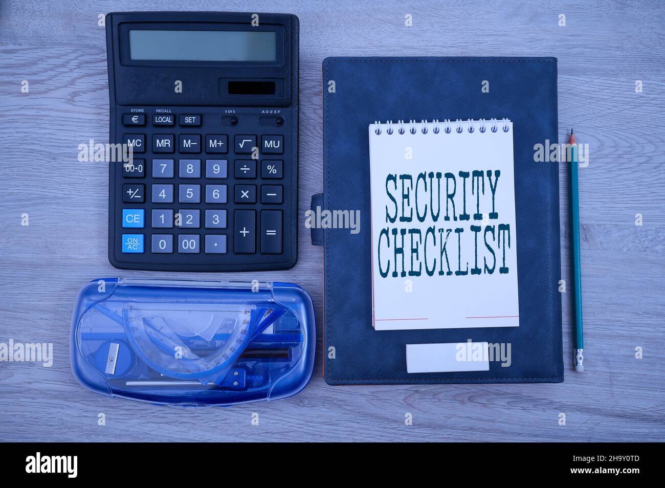 Handwriting text Security Checklist. Word Written on Protection of Data ...