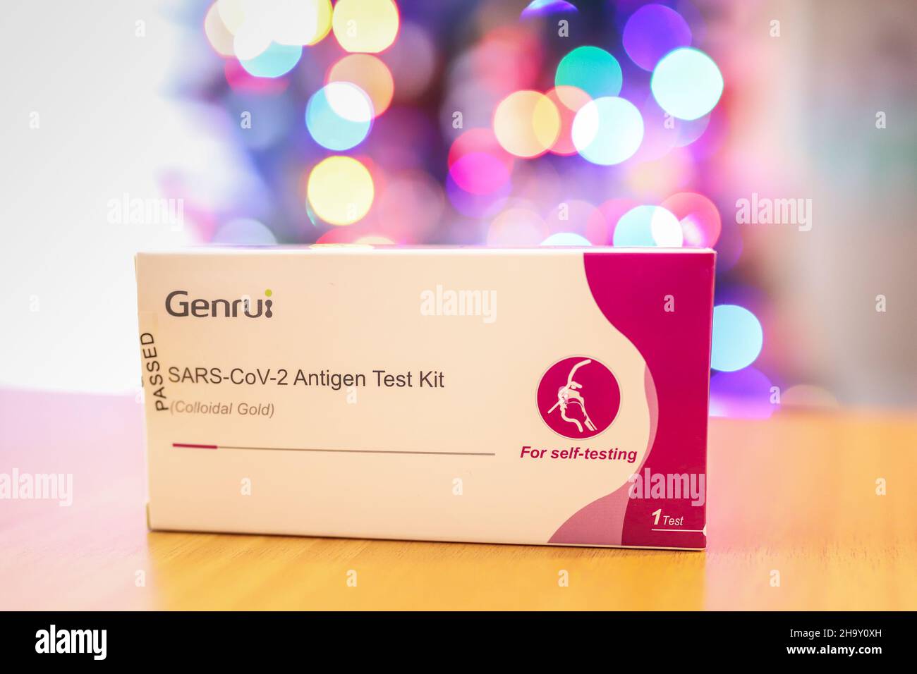 December 9th, 2021, Cork, Ireland A SARS 2 CoV 2 Antigen Test kit