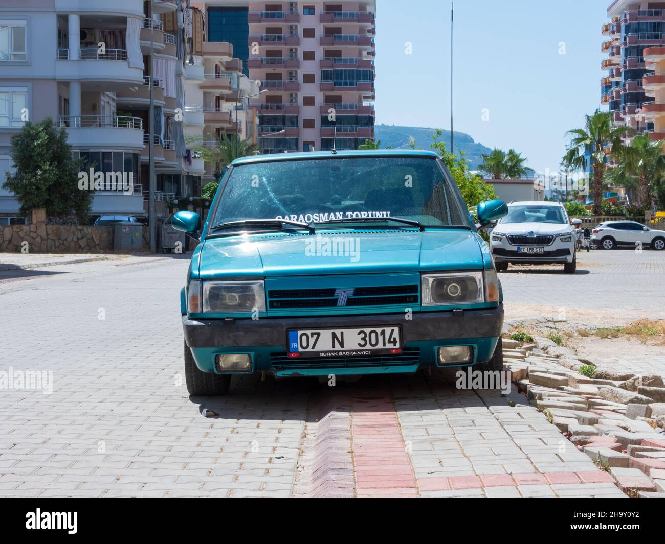 ALANYA, TURKEY - MAY 26, 2021. Tofas Dogan car, 1982 to 2002 Stock Photo