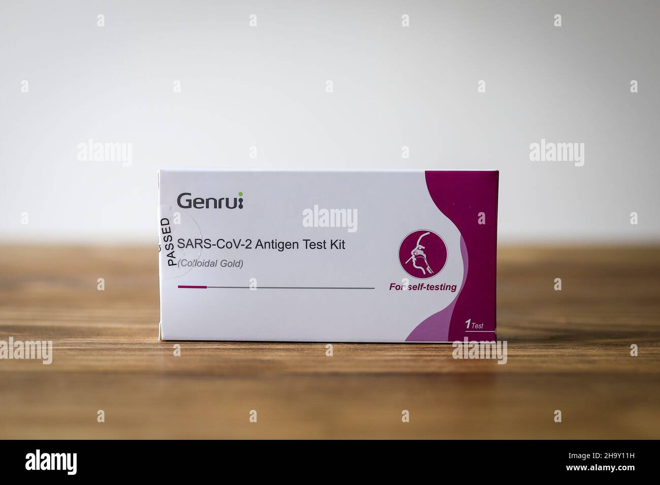 December 9th, 2021, Cork, Ireland A SARS 2 CoV 2 Antigen Test kit