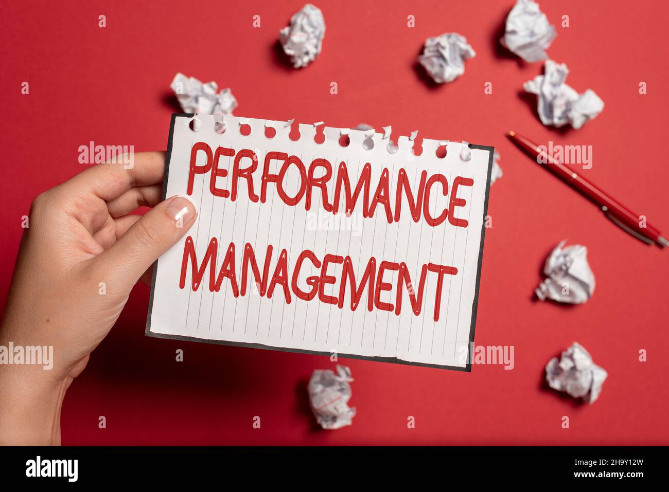 Conceptual display Performance Management. Concept meaning Improve ...