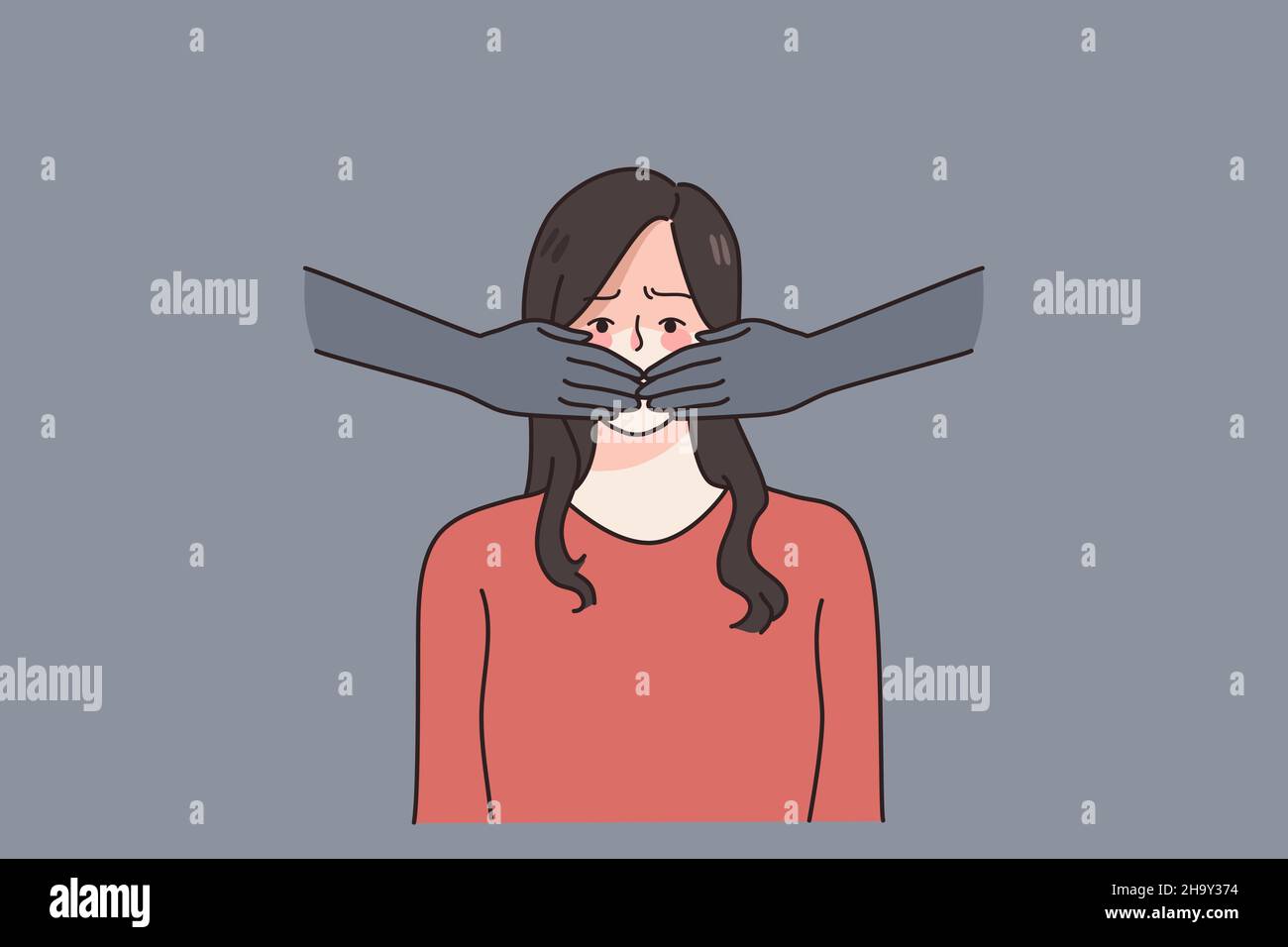 Female oppression illustration hi-res stock photography and images - Alamy