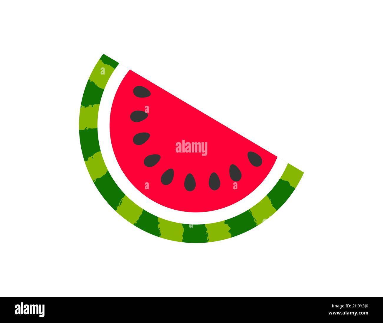 Watermelon fruit slice icon. Vector illustration Stock Vector Image ...