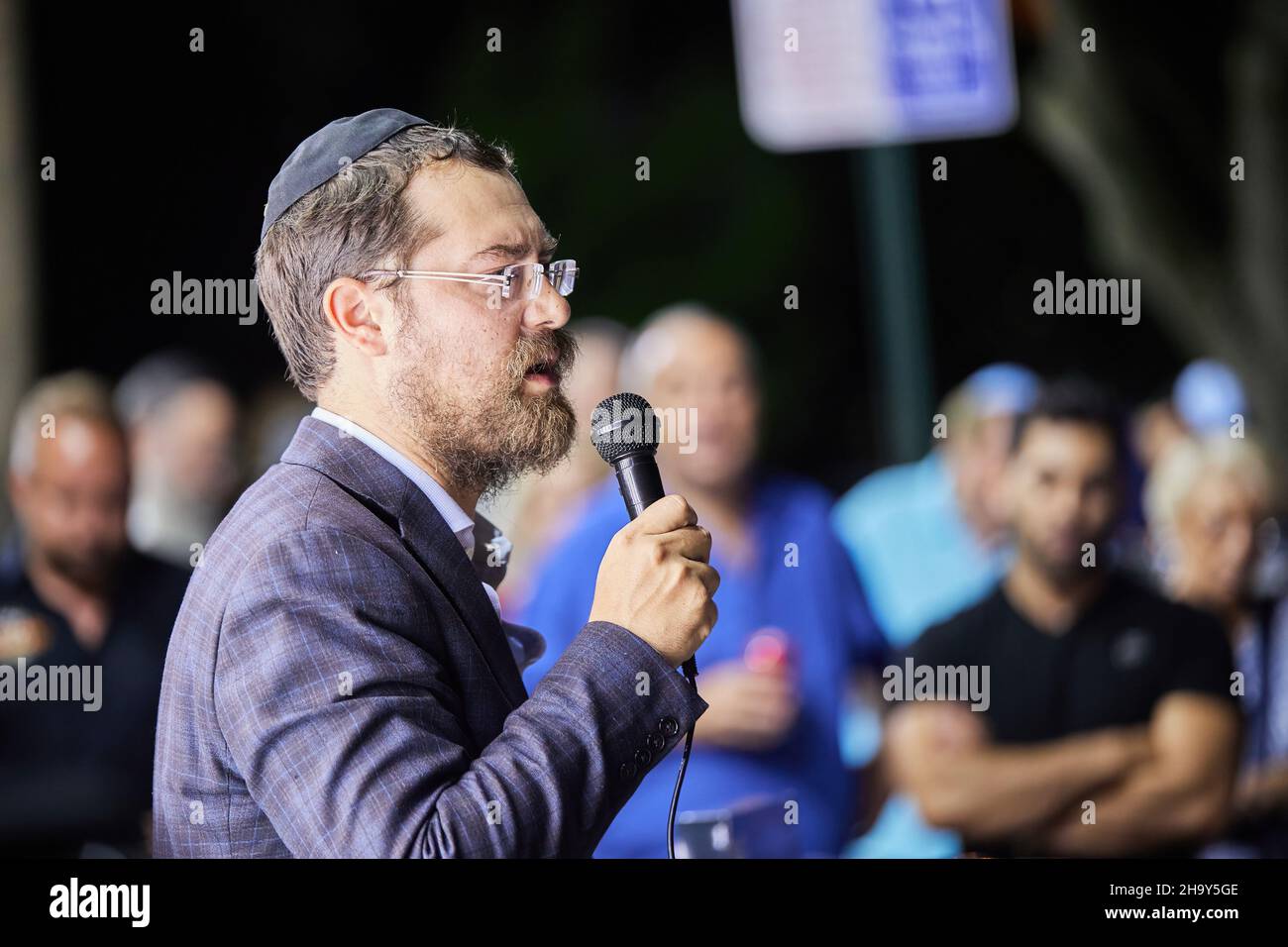 Dec 01 2021 fort lauderdale florida usa grand menorah lighting