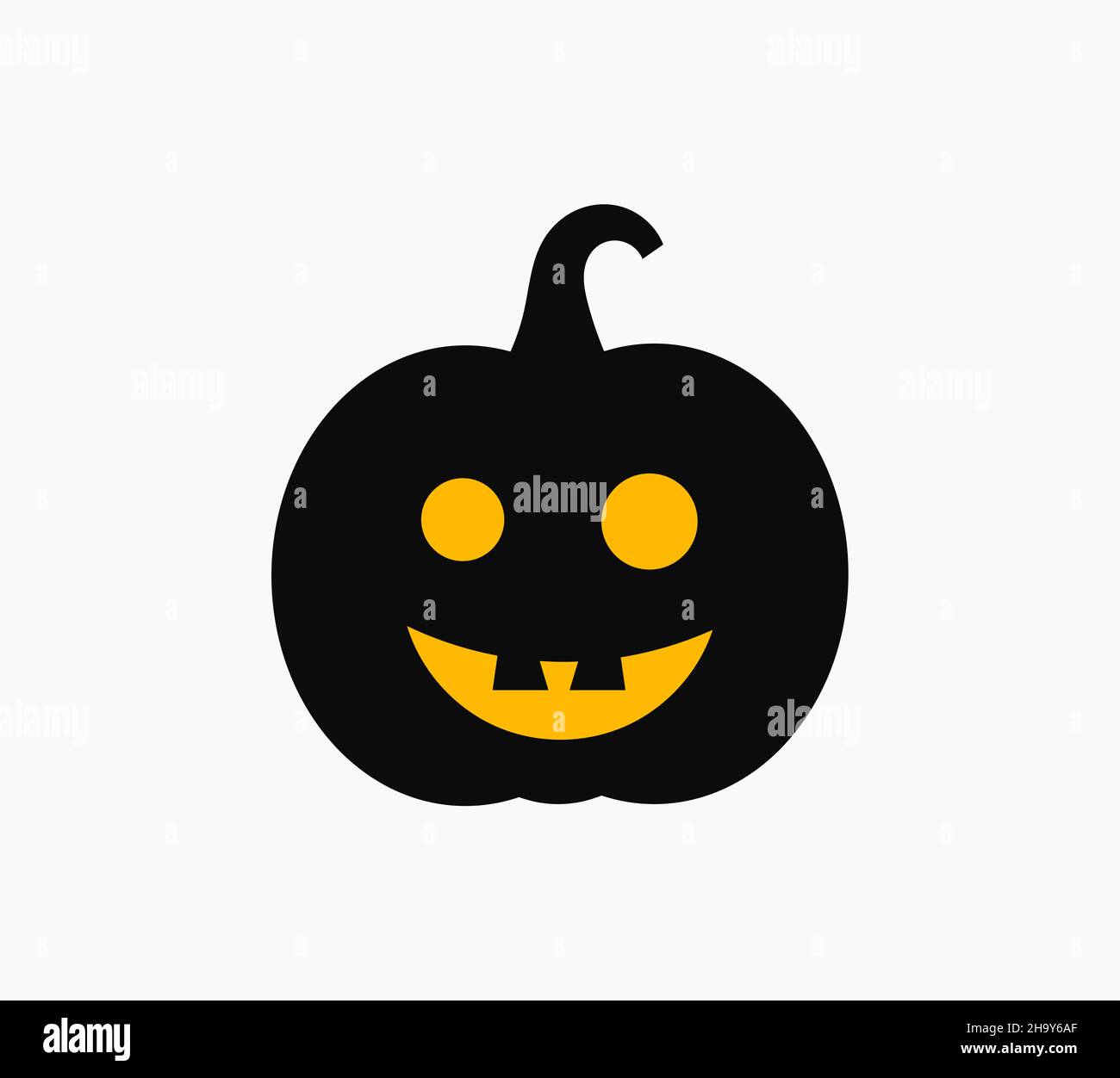 Jack O Lantern pumpkin Halloween cute icon. Vector illustration Stock ...