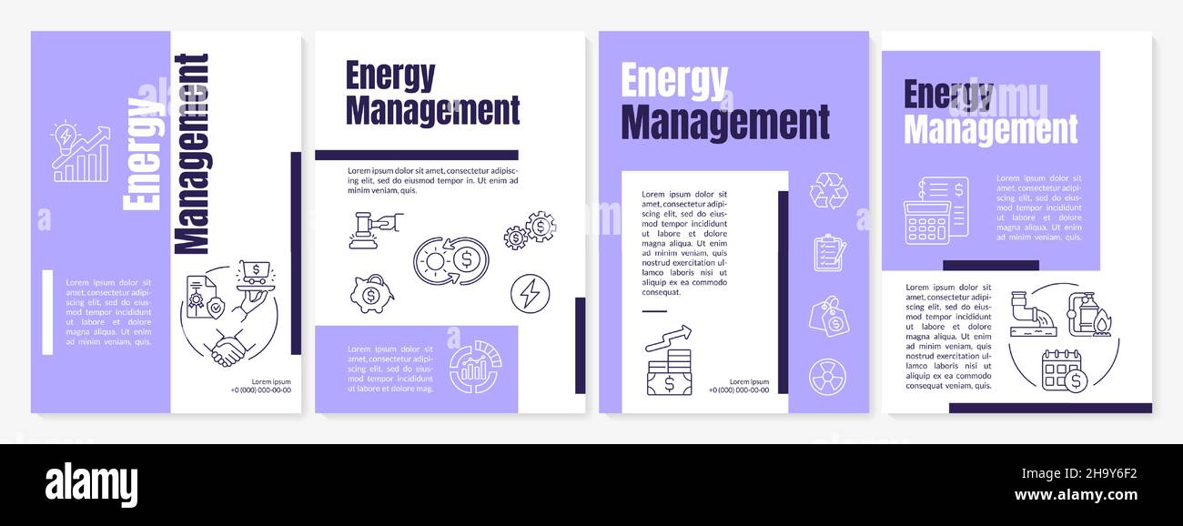 Power management brochure template Stock Vector Image & Art - Alamy