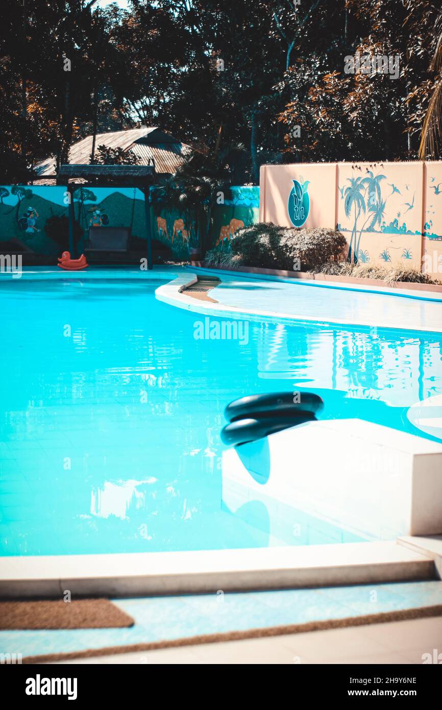 The beautiful swimming pool in hotel Stock Photo - Alamy