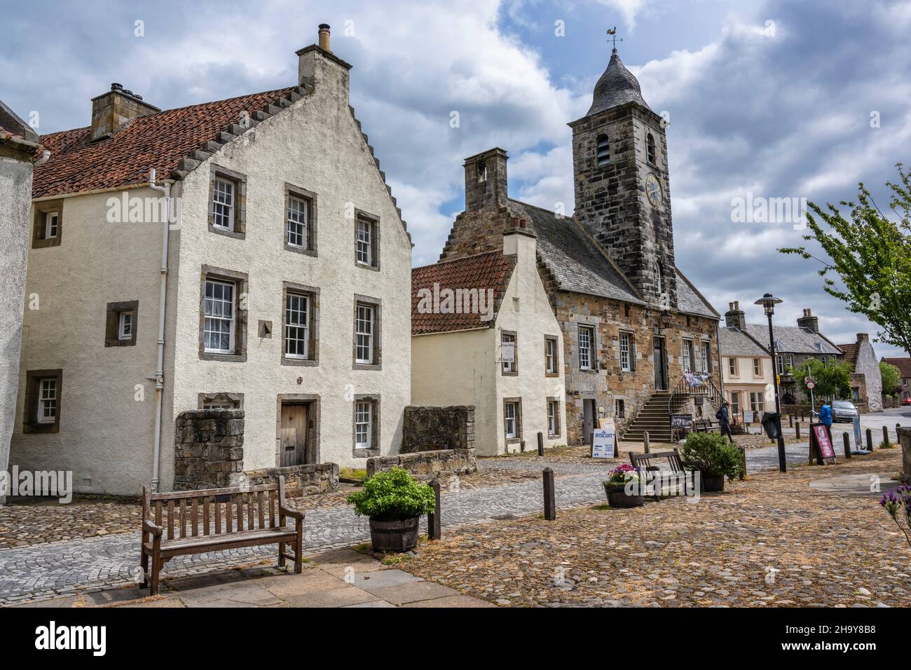 Culross Town House, former courthouse and prison, in historic village of Culross in Fife
