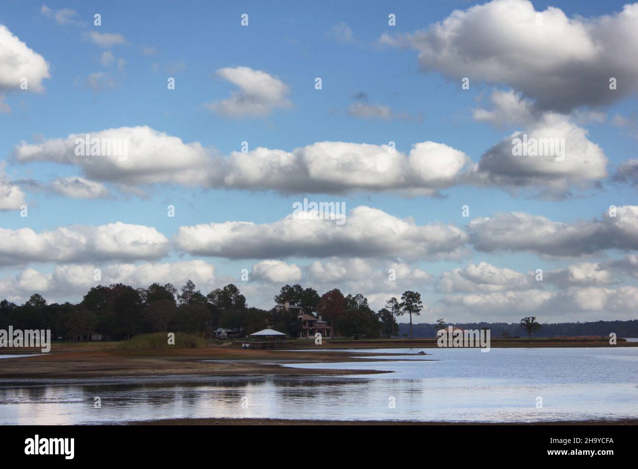 Lake Tyler With Cloudy Sky near Whitehouse TX Stock Photo Alamy