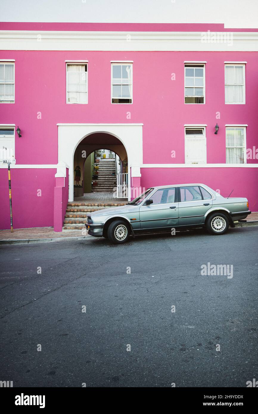Cape Town classic - Bo-Kaap district in Cape Town, South Africa Stock Photo