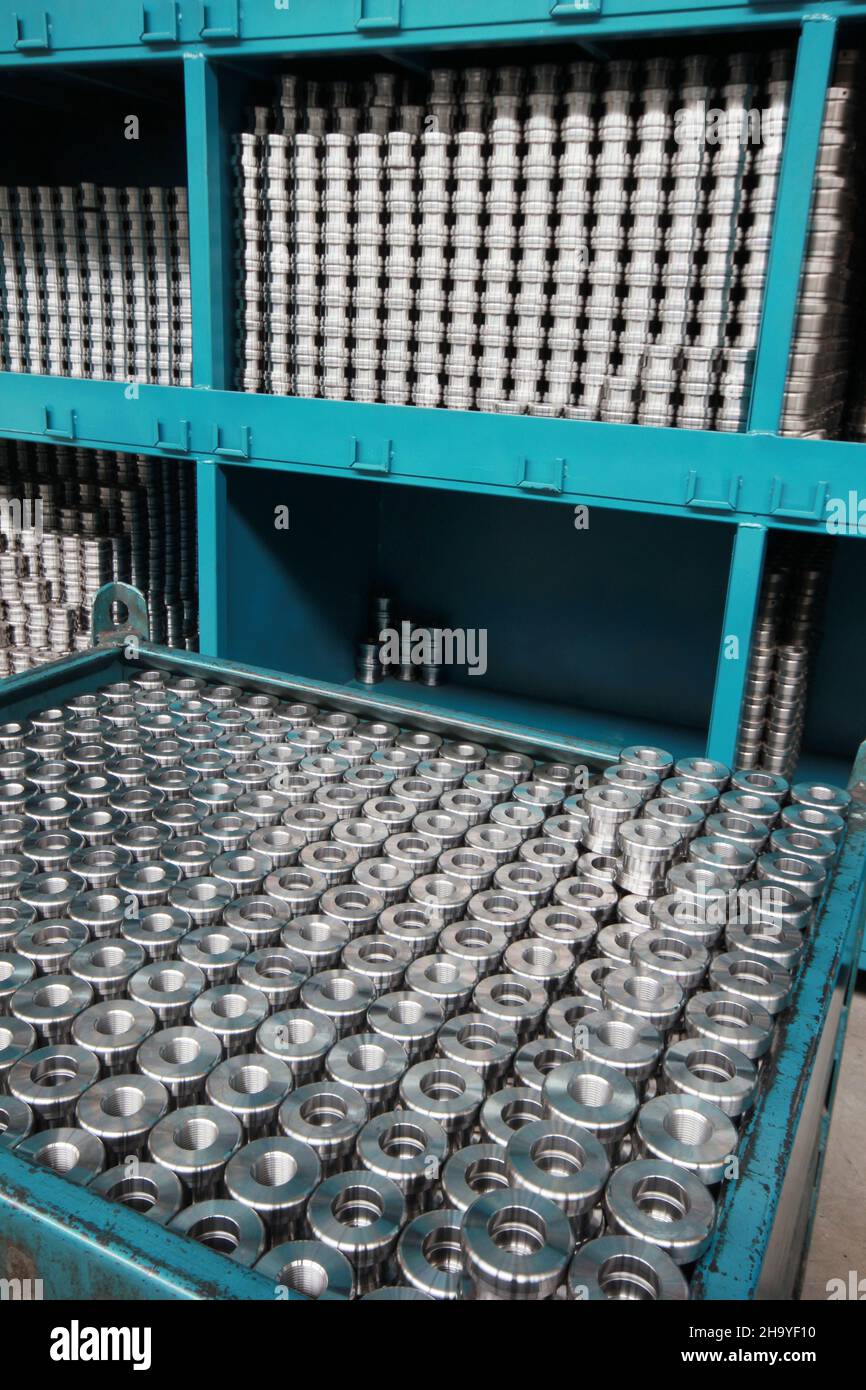 auto spare parts in factory Stock Photo Alamy