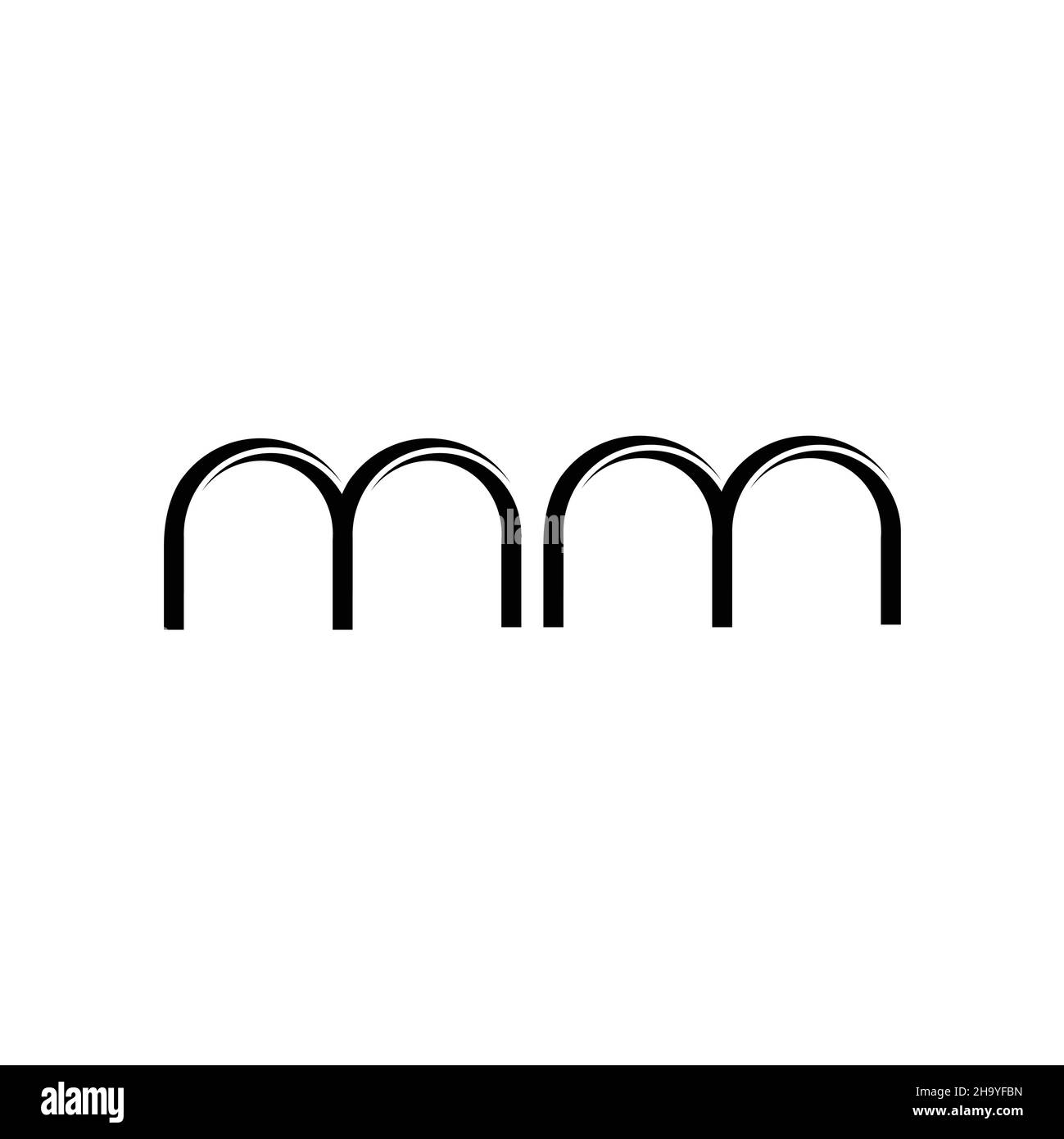Letter M Logo, Letter MM Logo, Monogram Stock Vector - Illustration of  companies, color: 274743586