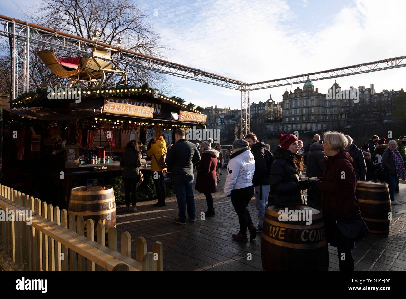 Edinburgh. Scotland, UK. 9th Dec, 2021. Edinburgh Christmas Market 2021