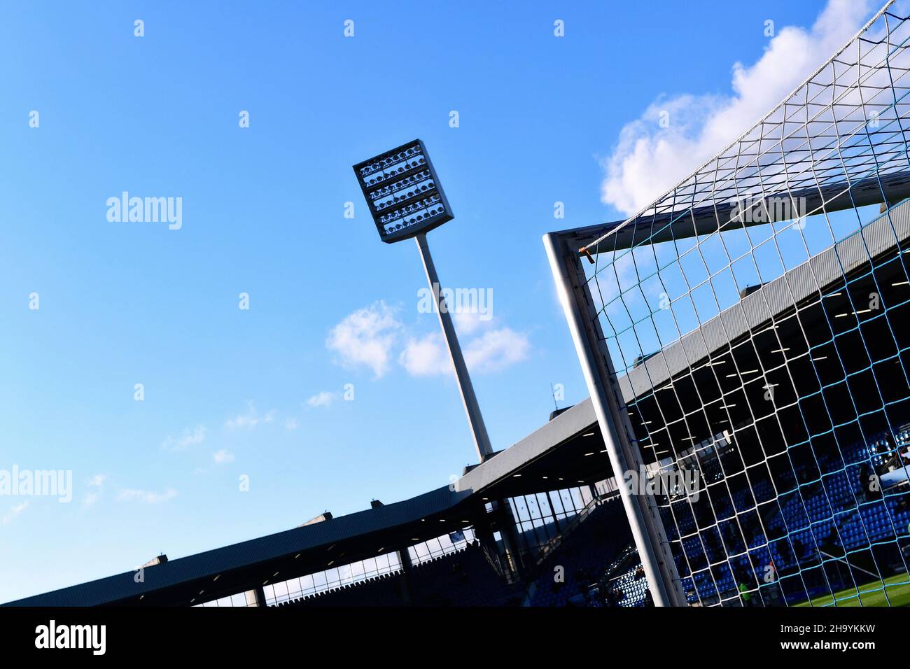 Bundesliga, Vonovia Ruhrstadion Bochum, VfL Bochum vs SC Freiburg; Goal net and floodlight pole