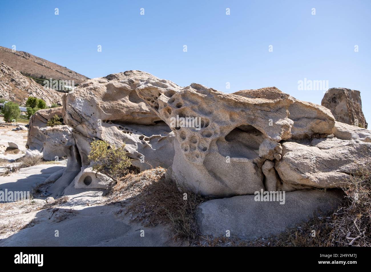 Grian Floating Rocks Granite grey rock formation shaped by the sea salt and wind background ...
