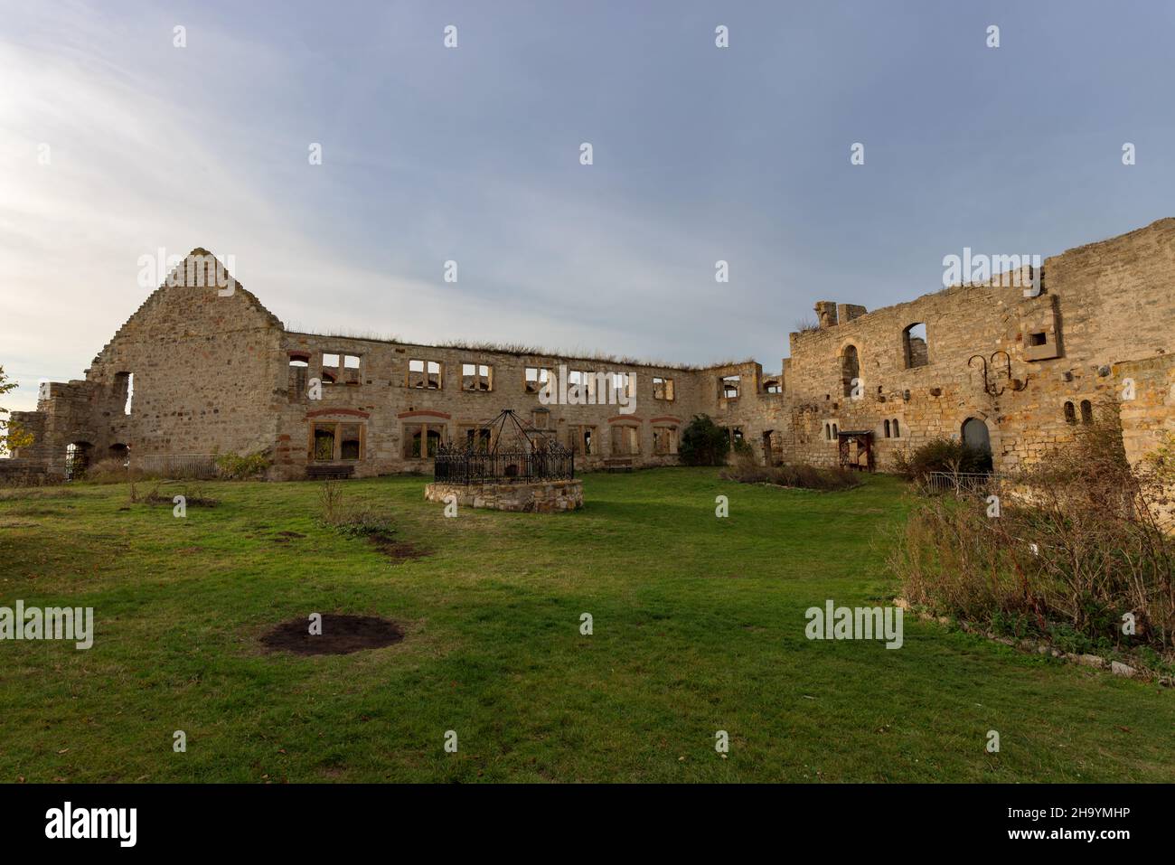 Castle ruin Gleichen in Thuringia, Germany. Stock Photo