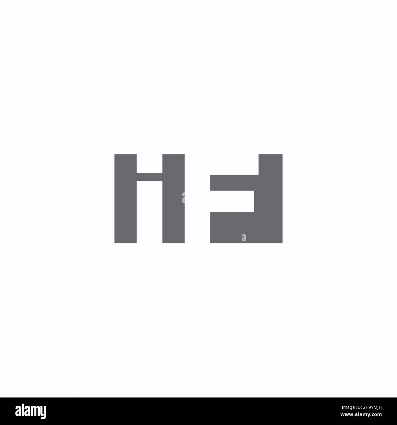 IF Logo monogram with negative space style design template isolated on ...