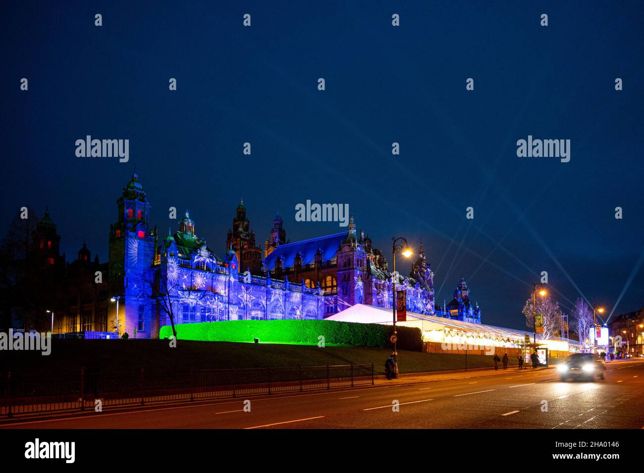 Elfingrove illuminations, Kelvingrove, Glasgow, Scotland, UK Stock Photo