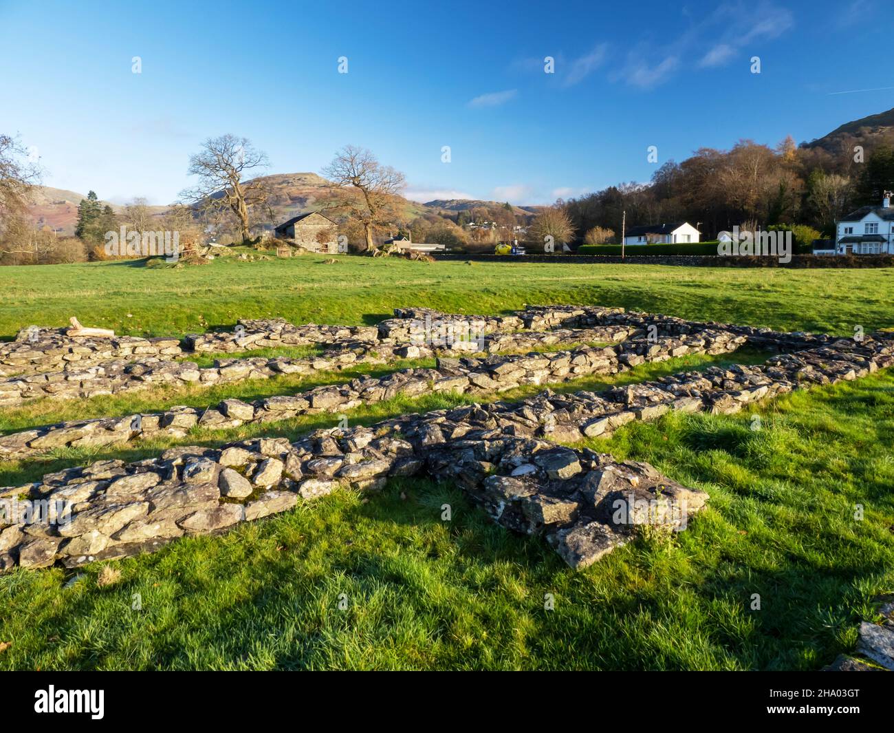 Galava Roman Fort In Ambleside Lake District UK Stock Photo Alamy galava-roman-fort-in-ambleside-lake-district-uk-stock-photo-alamy
