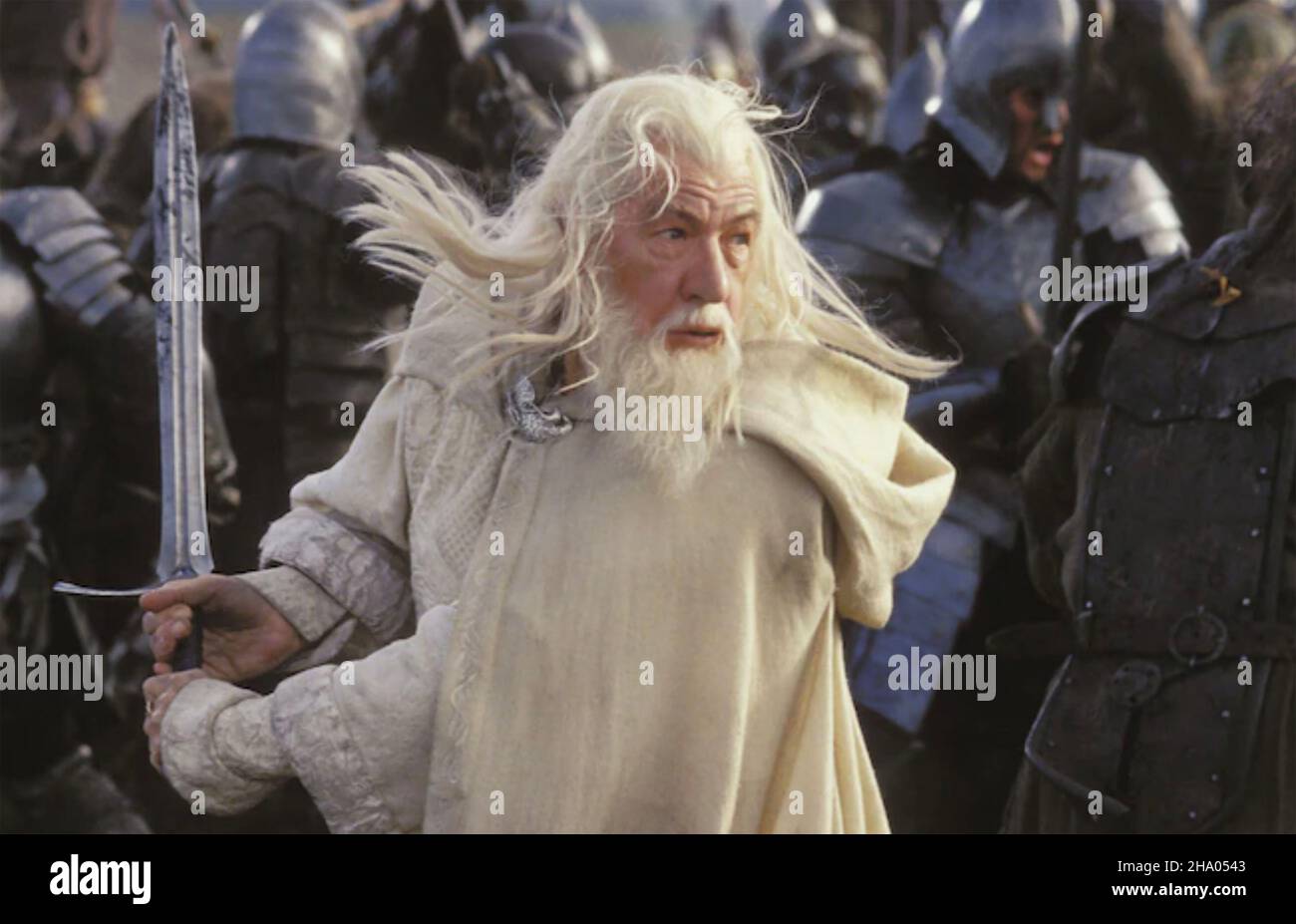 LORD OF THE RINGS: THE RETURN OF THE KING 2003 New Line Cinema film with Ian McKellen as Gandalf Stock Photo