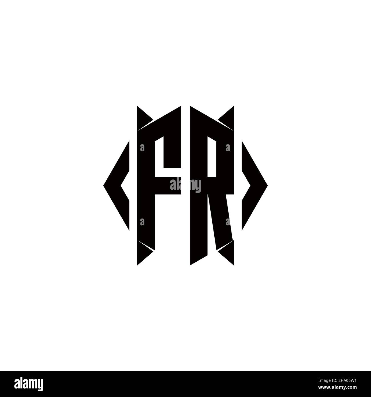 CZ Logo monogram with shield shape designs template vector icon modern Stock Vector