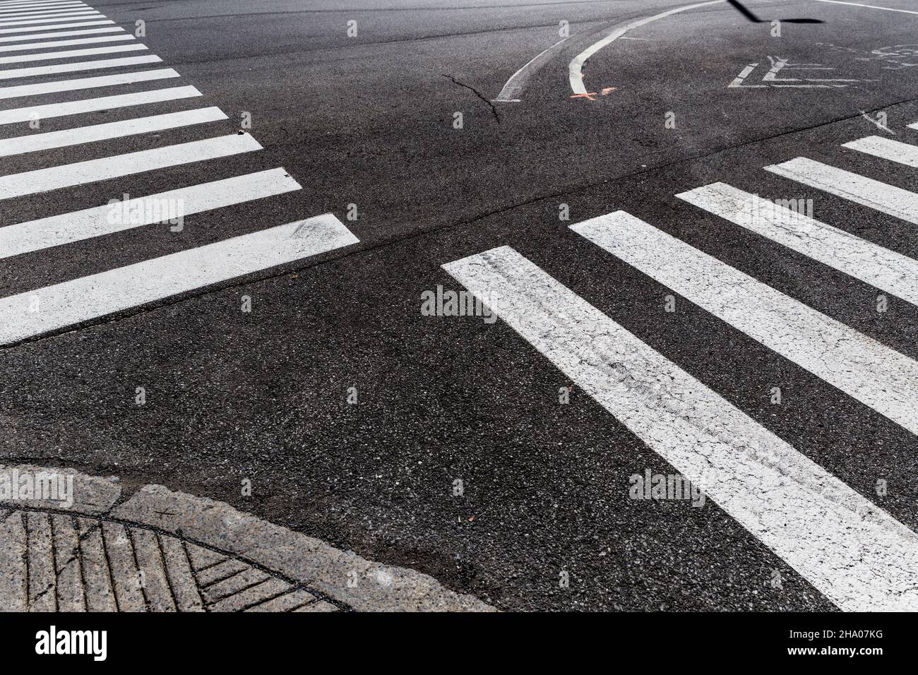 Zebra crossings in Montreal, Quebec, Canada Stock Photo Alamy