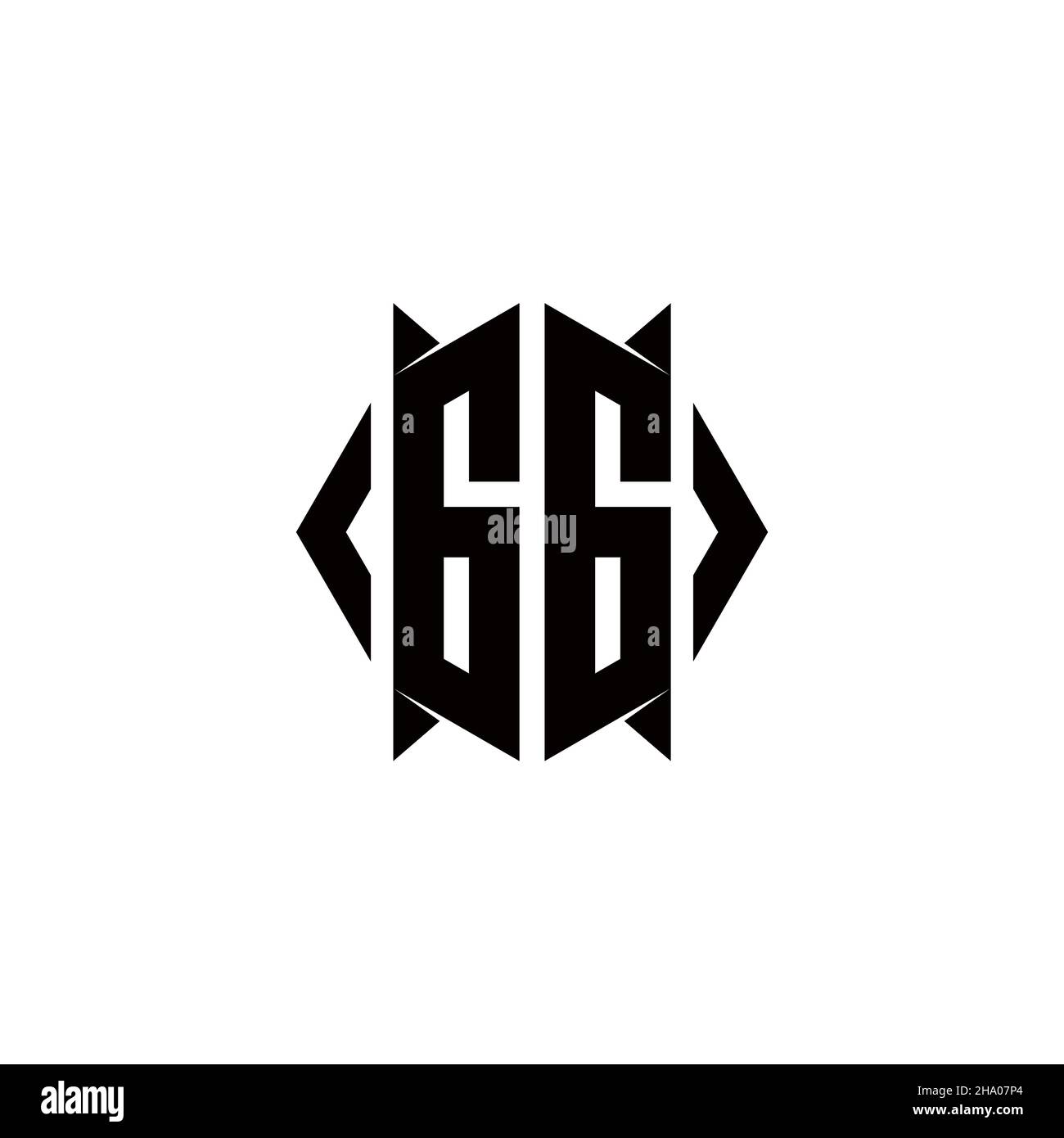DN Logo monogram with shield shape designs template vector icon modern Stock Vector