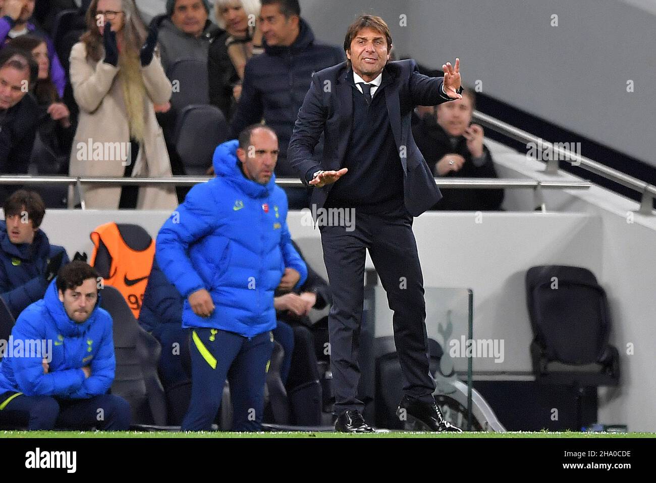 Manager of Tottenham Hotspur, Antonio Conte - Tottenham Hotspur v Leeds ...