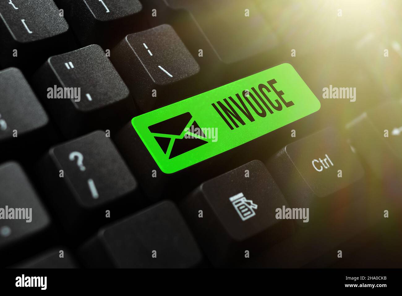 Sent Invoices Sign Text sign showing Invoice. Concept meaning List of goods sent services ...