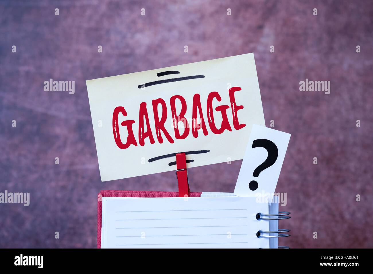 Handwriting text Garbage. Business approach waste material or unwanted ...