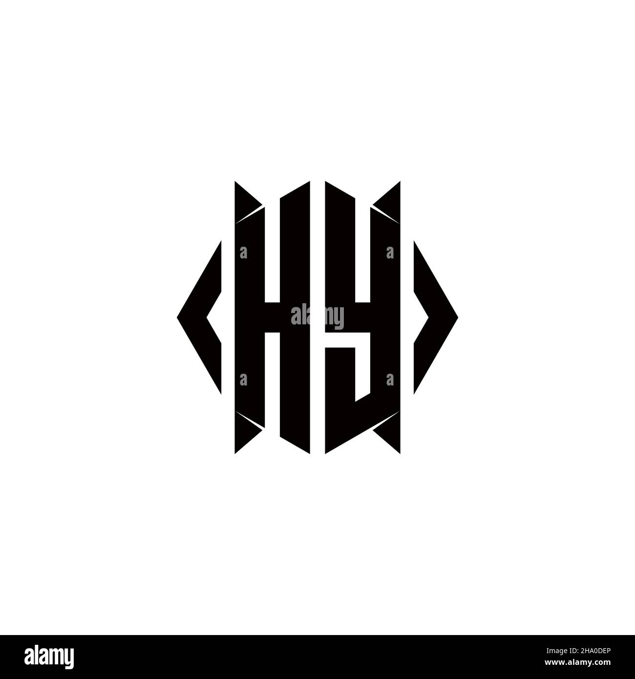 FD Logo monogram with shield shape designs template vector icon modern Stock Vector