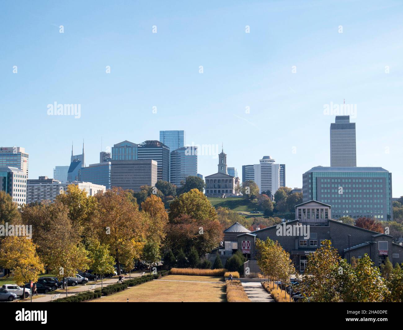 Nashville Tennessee skyline Stock Photo