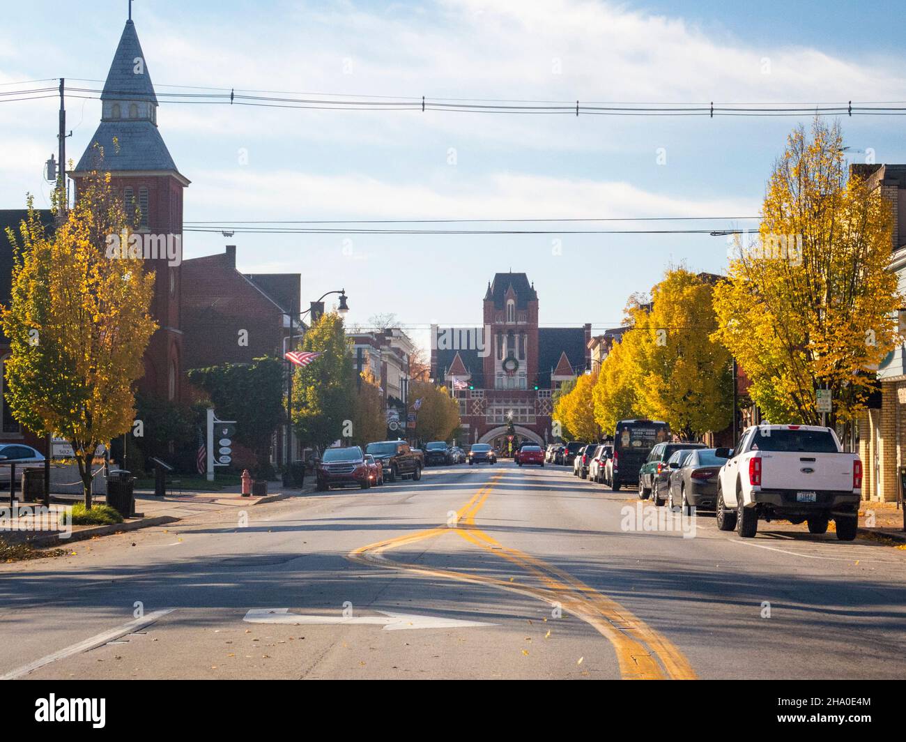 Bardstown Nelson County Kentucky - Bourbon Capital of the World Stock Photo